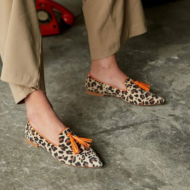 Neria | Penny-Loafer im Leopardenmuster