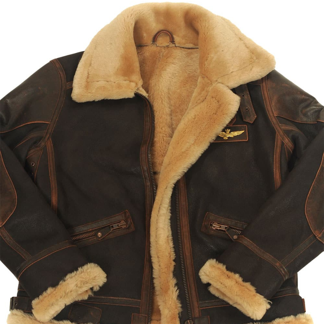Harold™ | Heritage Shearling Pilotjacke