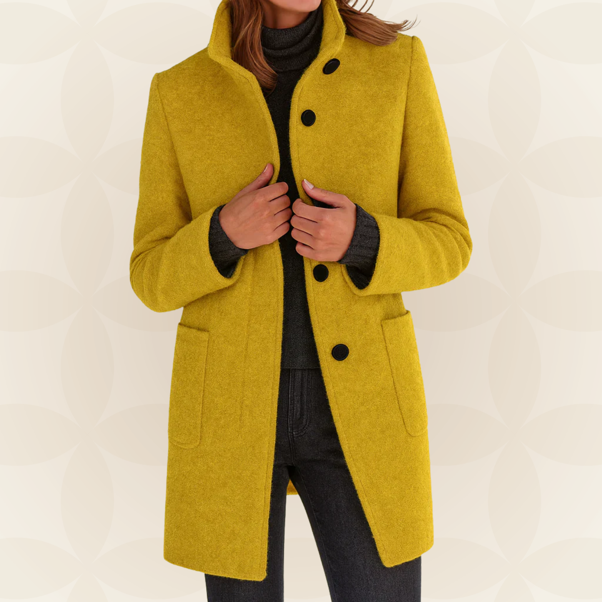 Anna | Bequeme Damenjacke mit hohem Kragen