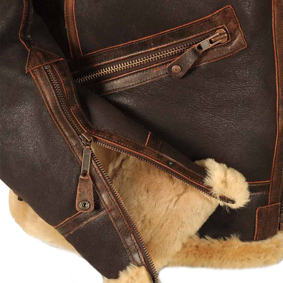 Harold™ | Heritage Shearling Pilotjacke