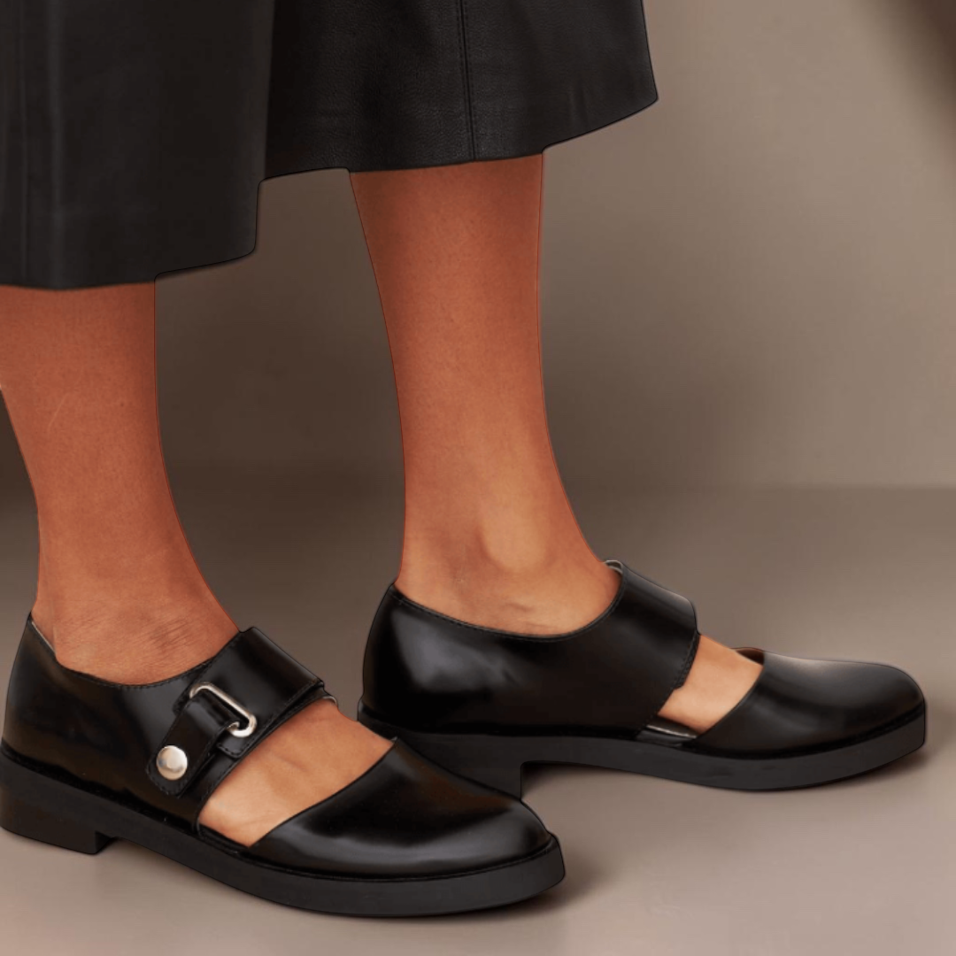 Norma | Verstellbare Riemen Mary Jane Ballerinas