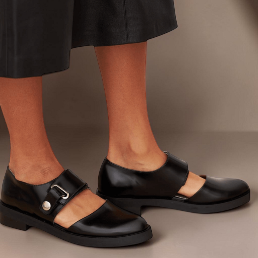 Norma | Verstellbare Riemen Mary Jane Ballerinas