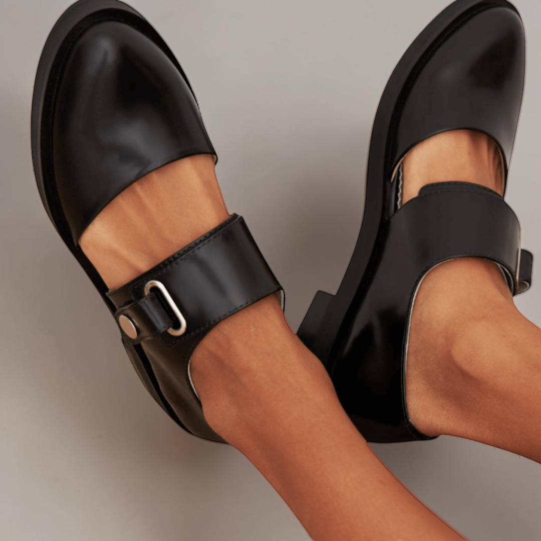 Norma | Verstellbare Riemen Mary Jane Ballerinas