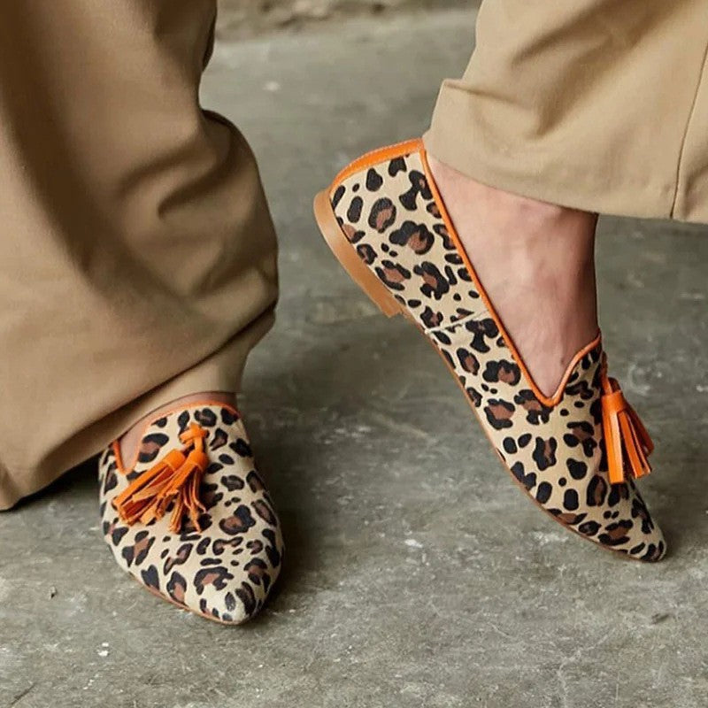 Neria | Penny-Loafer im Leopardenmuster