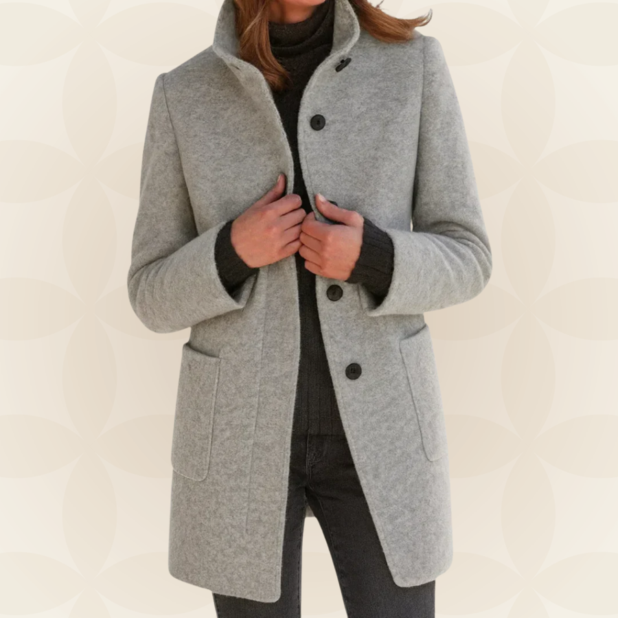 Anna | Bequeme Damenjacke mit hohem Kragen