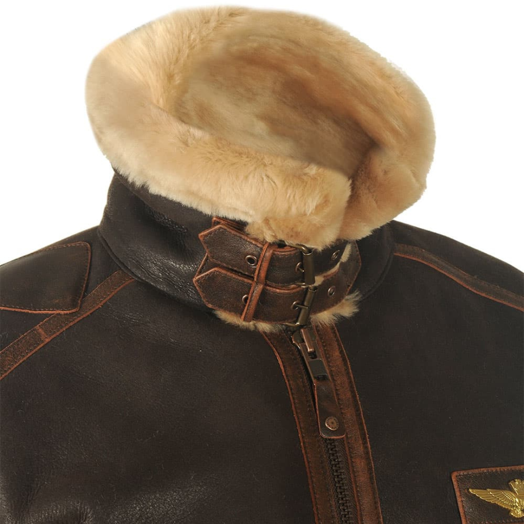 Harold™ | Heritage Shearling Pilotjacke