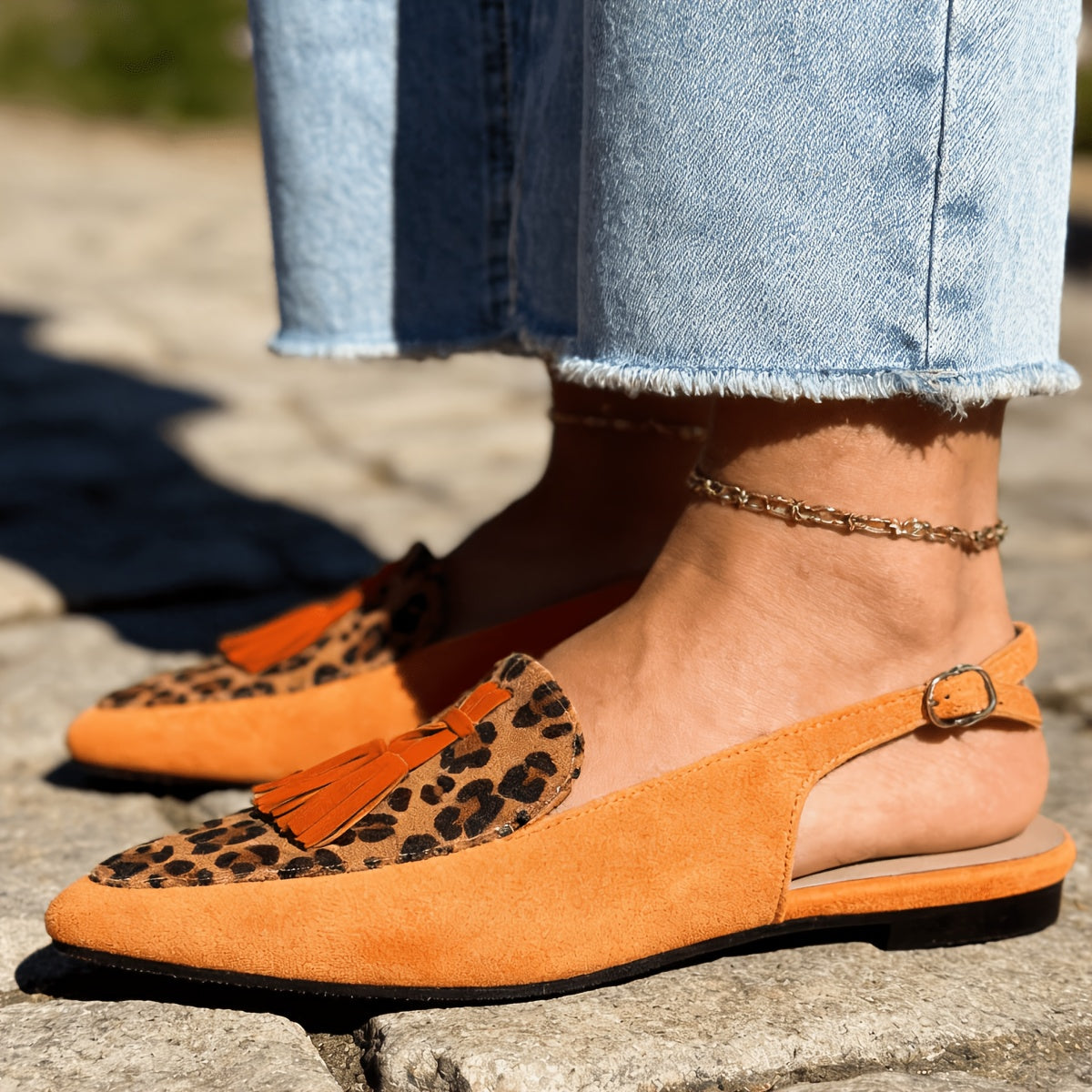 Marissa | Slingback-Mules mit Quasten