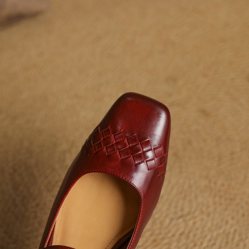 Verity | Mary Jane Ballerina mit quadratischer Zehenform