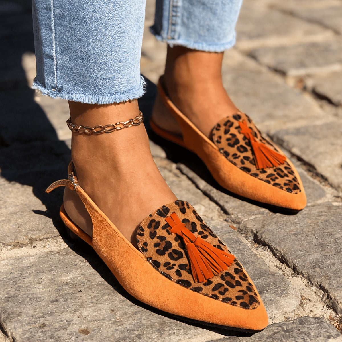 Marissa | Slingback-Mules mit Quasten