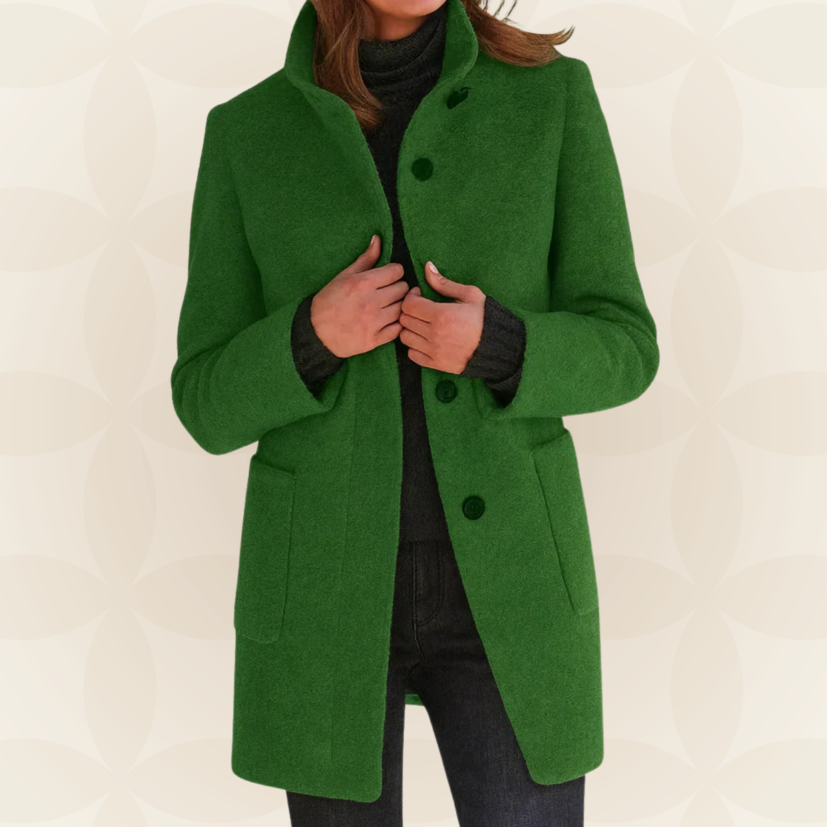 Anna | Bequeme Damenjacke mit hohem Kragen