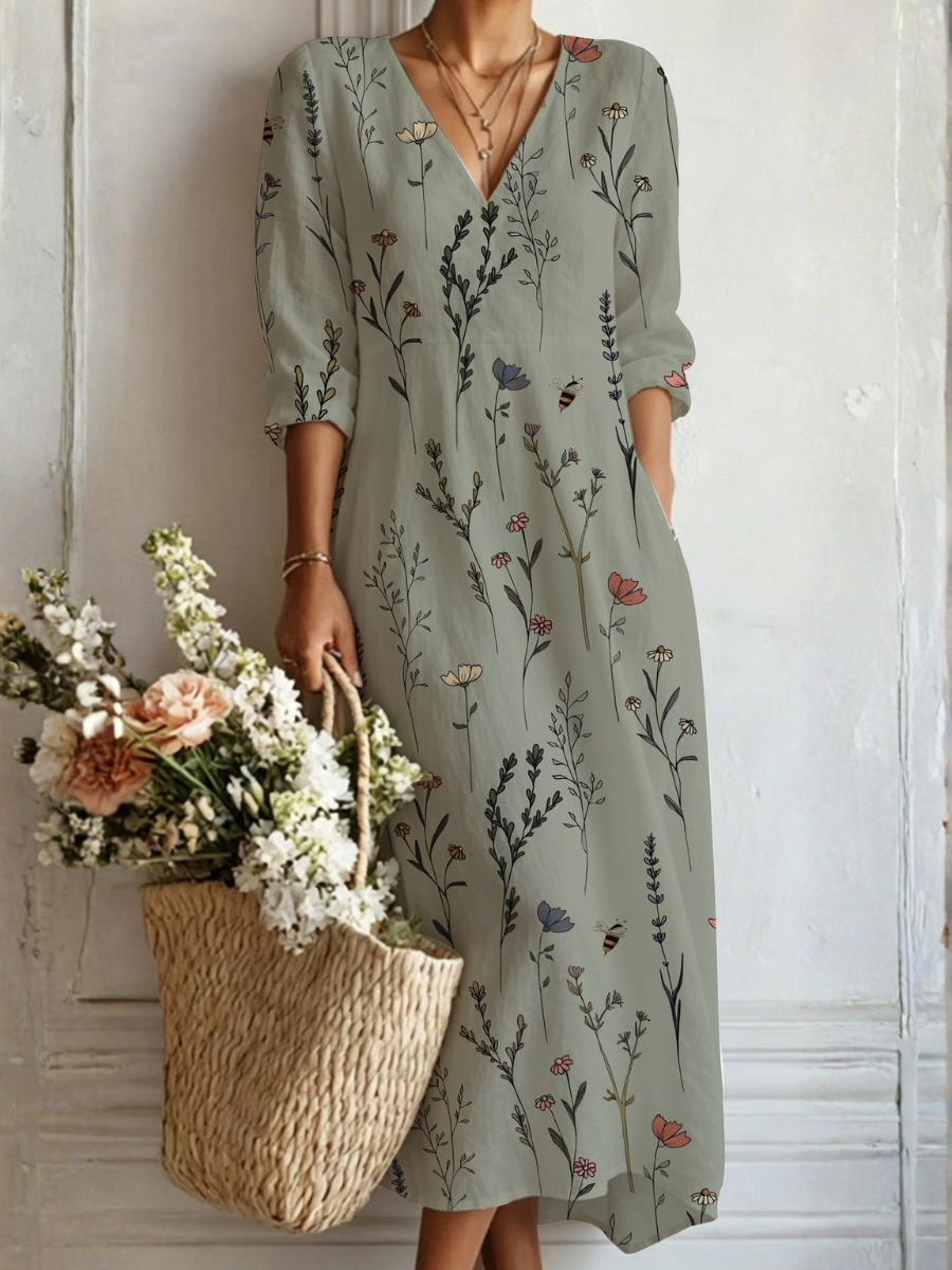 Langes Boho-Kleid