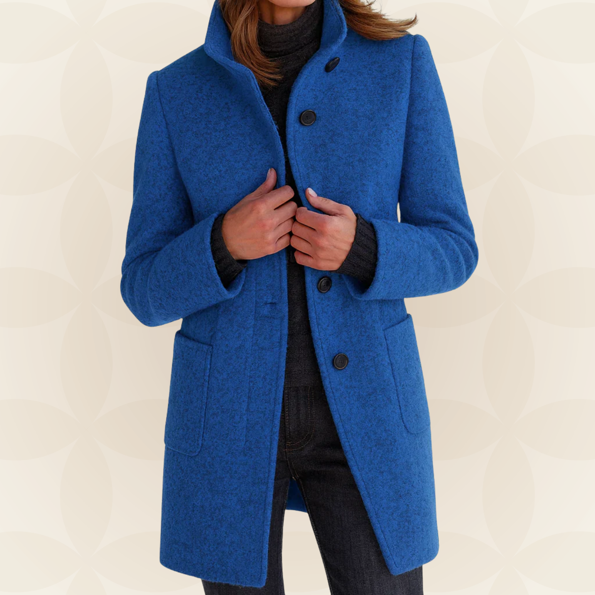 Anna | Bequeme Damenjacke mit hohem Kragen