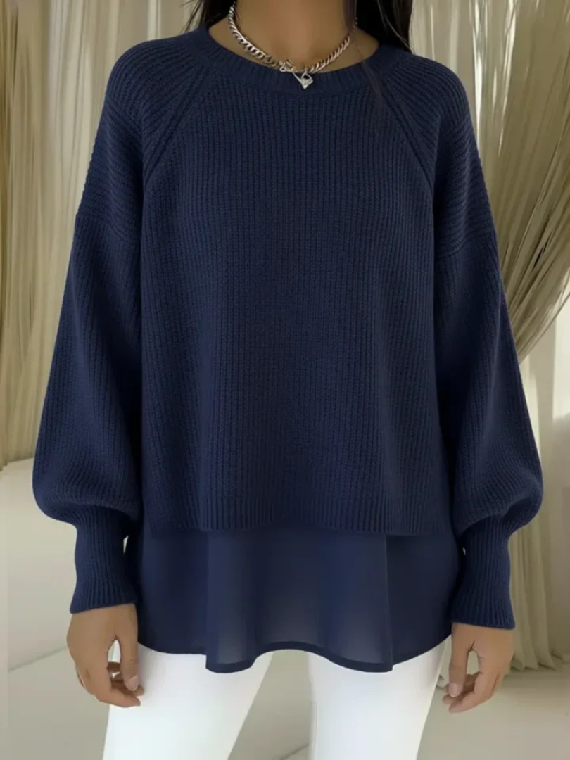Teuntje | Pullover mit geschichteter Optik