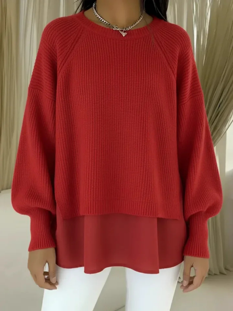 Teuntje | Pullover mit geschichteter Optik