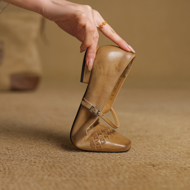Verity | Mary Jane Ballerina mit quadratischer Zehenform