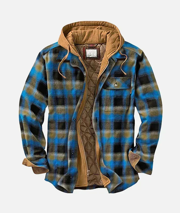 Alex | Karierte Patchwork-Jacke