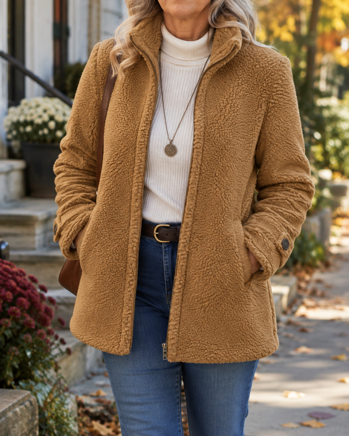 Rebecca™ | Gemütliche Stehkragenjacke