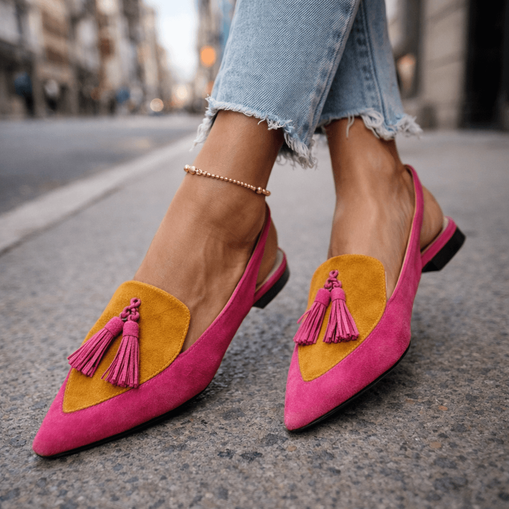 Natalia™ | Sandalen mit Riemchen und Fransen