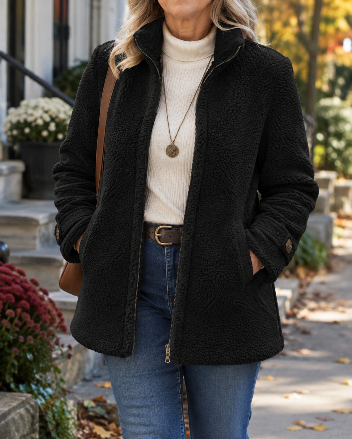 Rebecca™ | Gemütliche Stehkragenjacke
