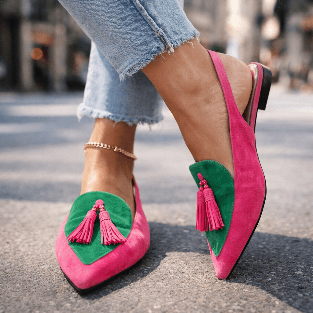 Natalia™ | Sandalen mit Riemchen und Fransen