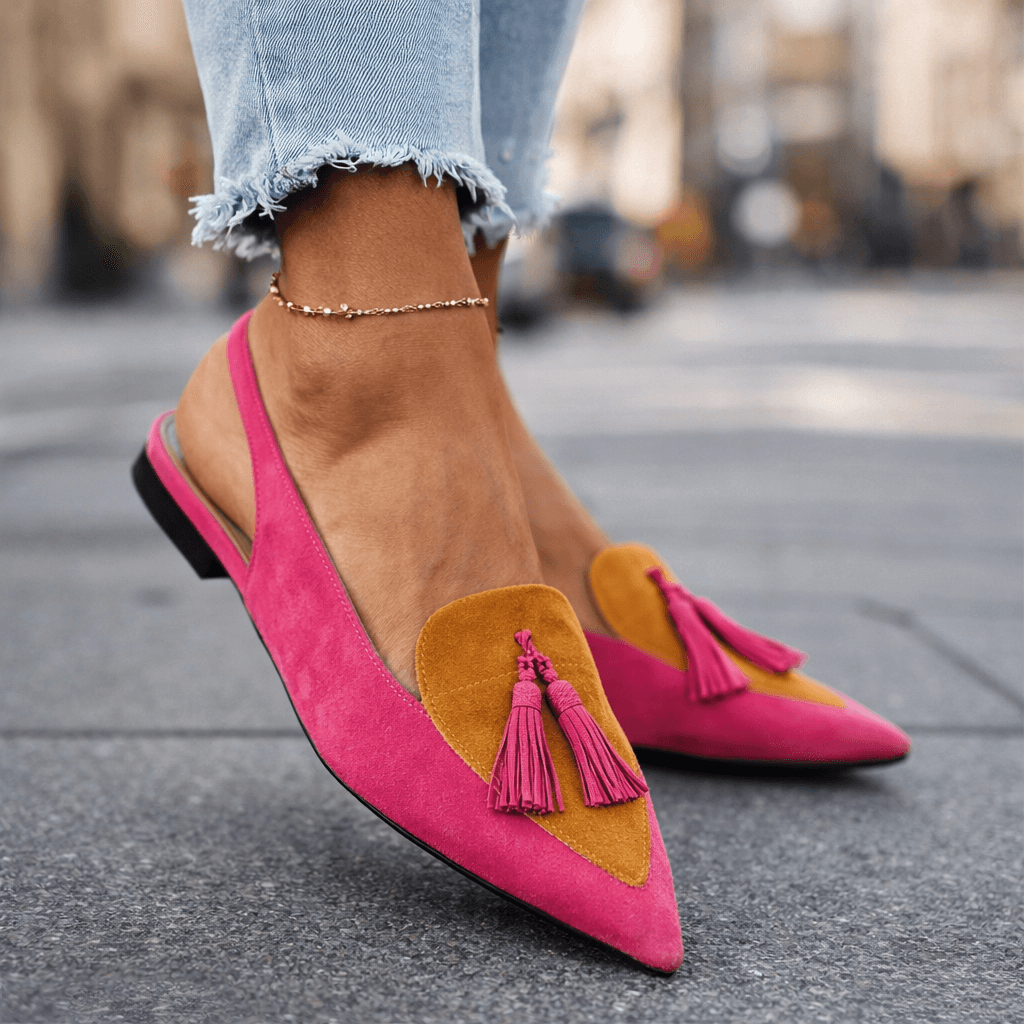 Natalia™ | Sandalen mit Riemchen und Fransen