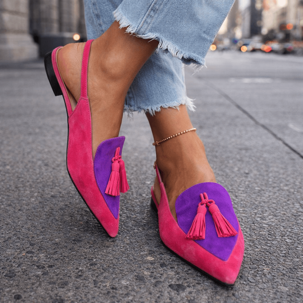 Natalia™ | Sandalen mit Riemchen und Fransen