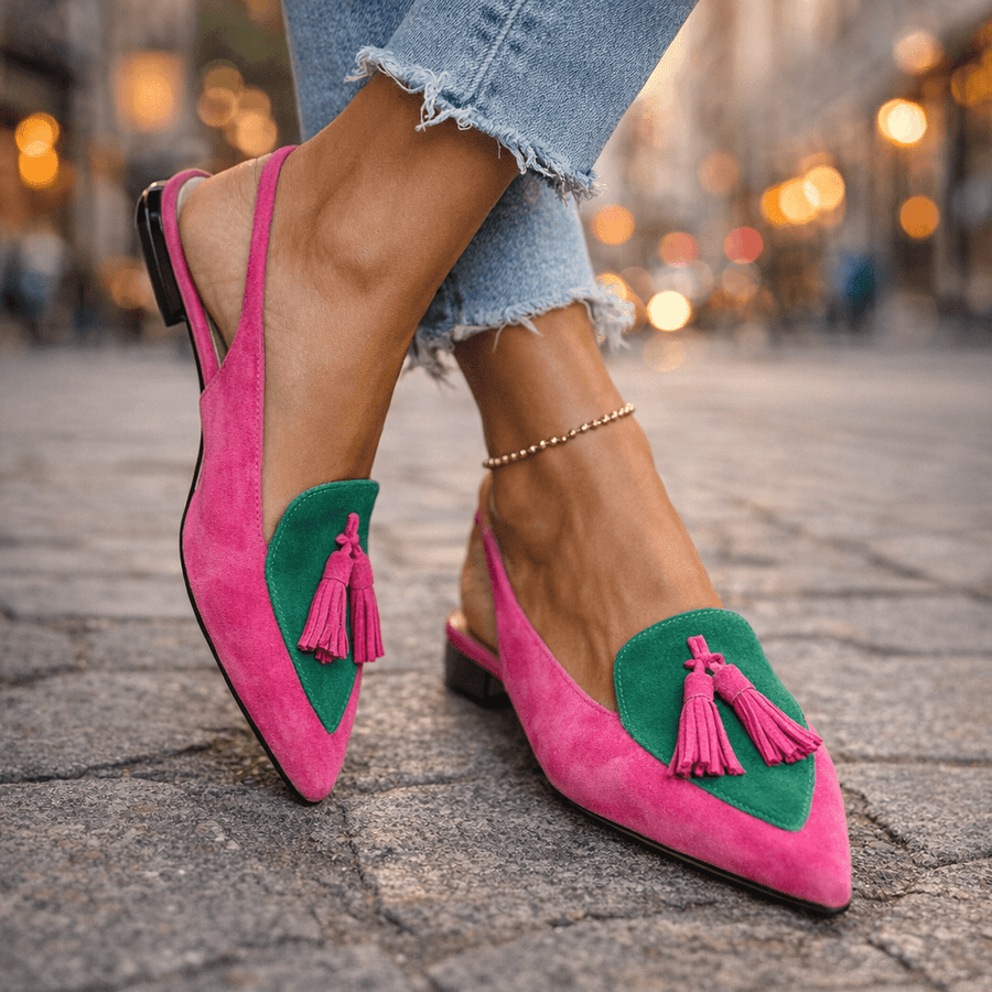 Natalia™ | Sandalen mit Riemchen und Fransen