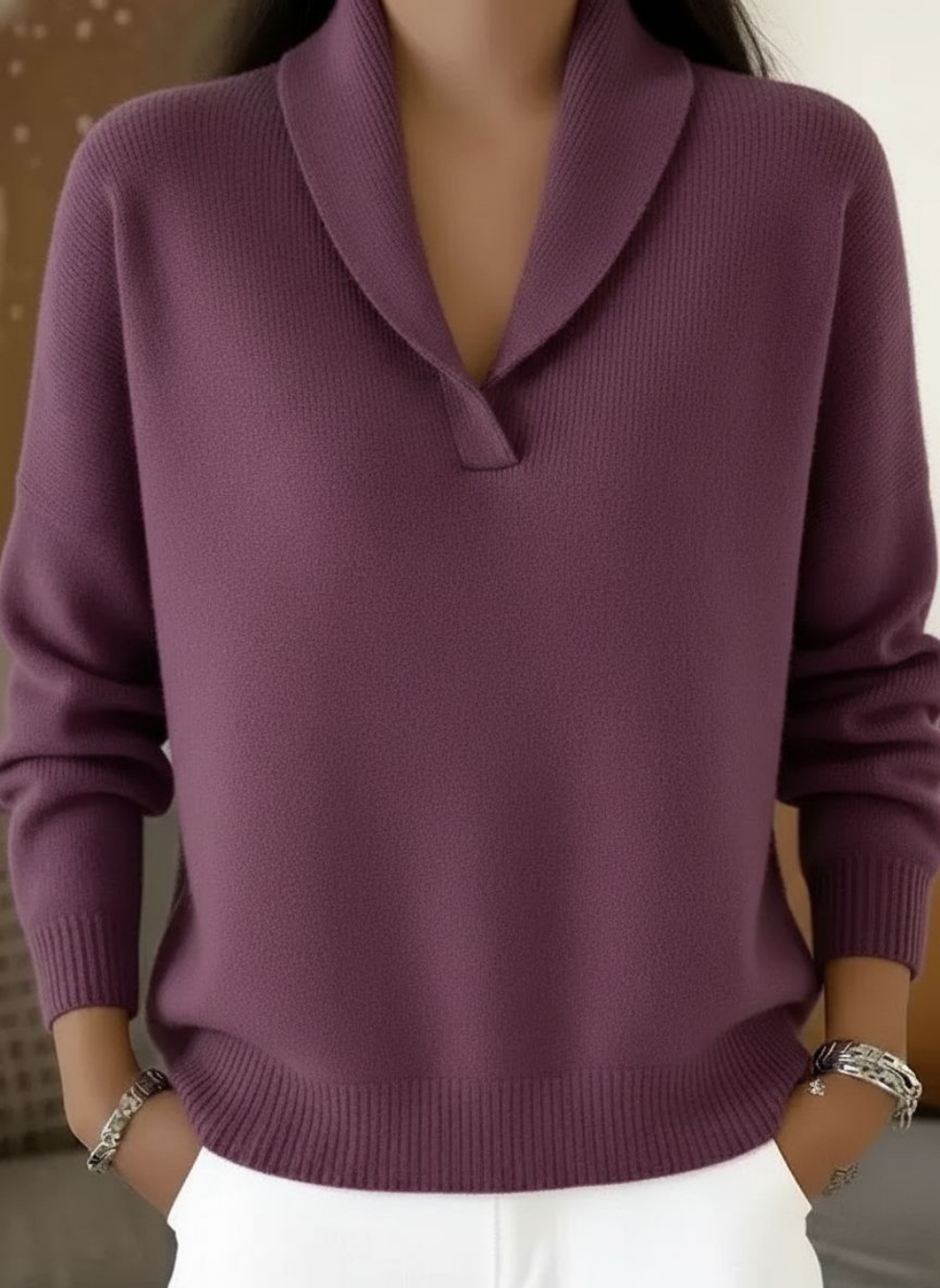 Willemien | Pullover mit V-Ausschnitt