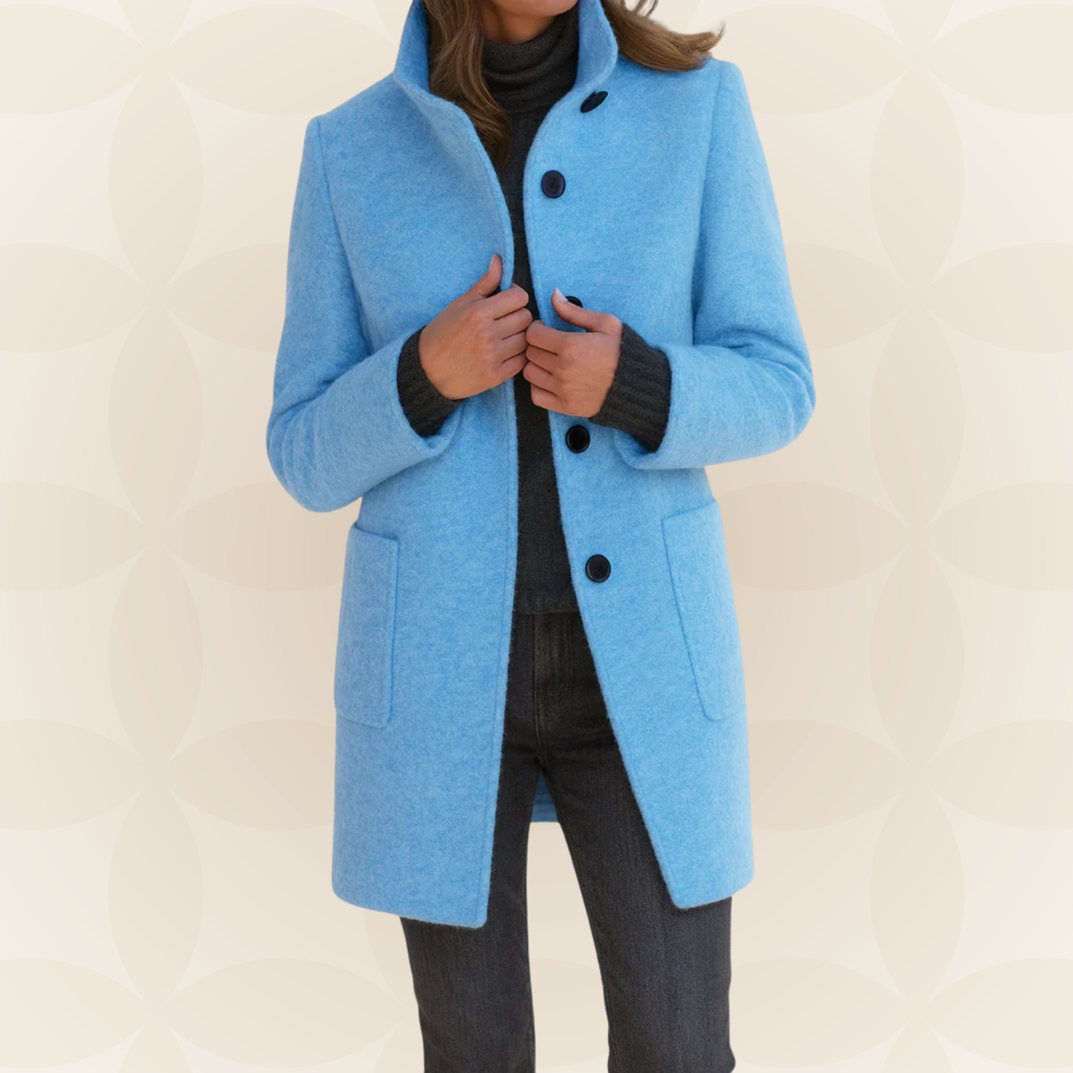 Anna | Bequeme Damenjacke mit hohem Kragen