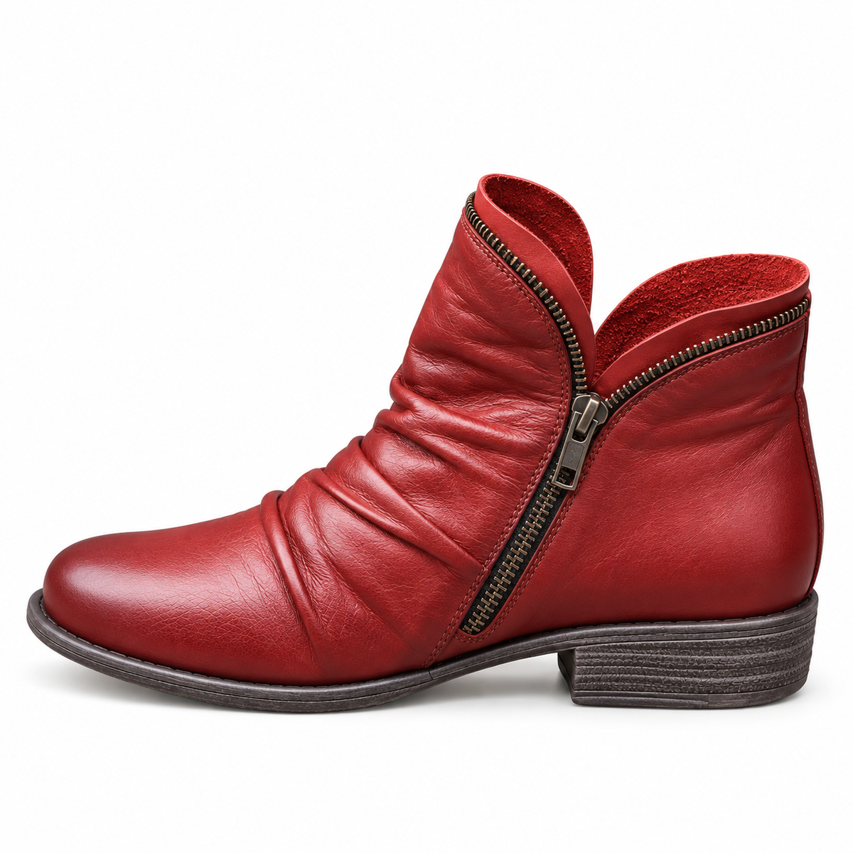 Damen Bequeme Niedrige Stiefel