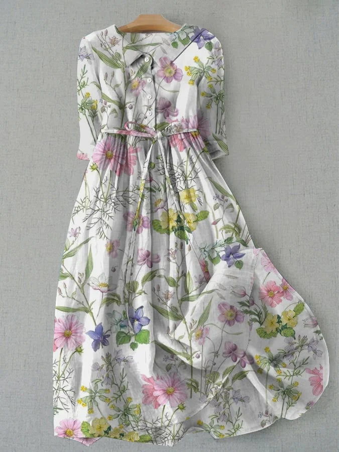 Rosalie | Raffiniertes Kleid mit Blumenmuster
