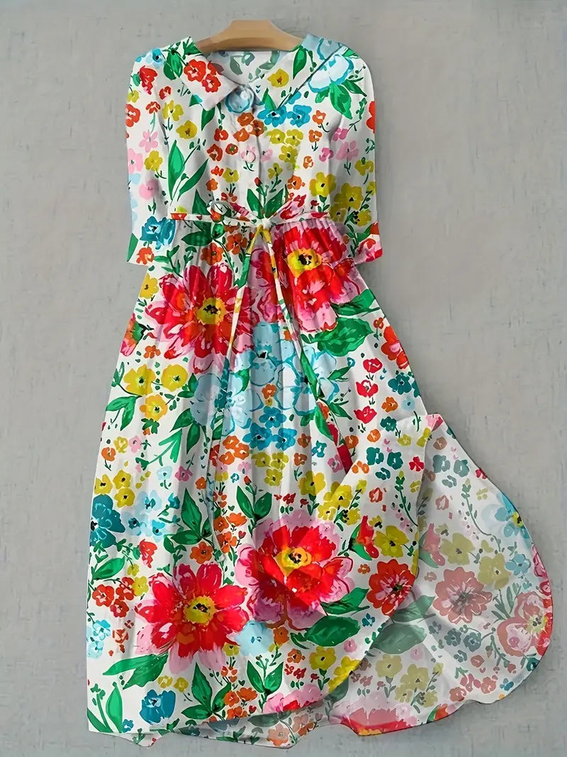 Colette | Lebhaftes und farbenfrohes Blumenkleid