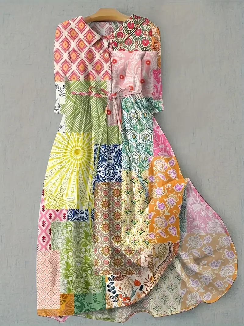 Juliette | Künstlerisches Patchwork-Kleid