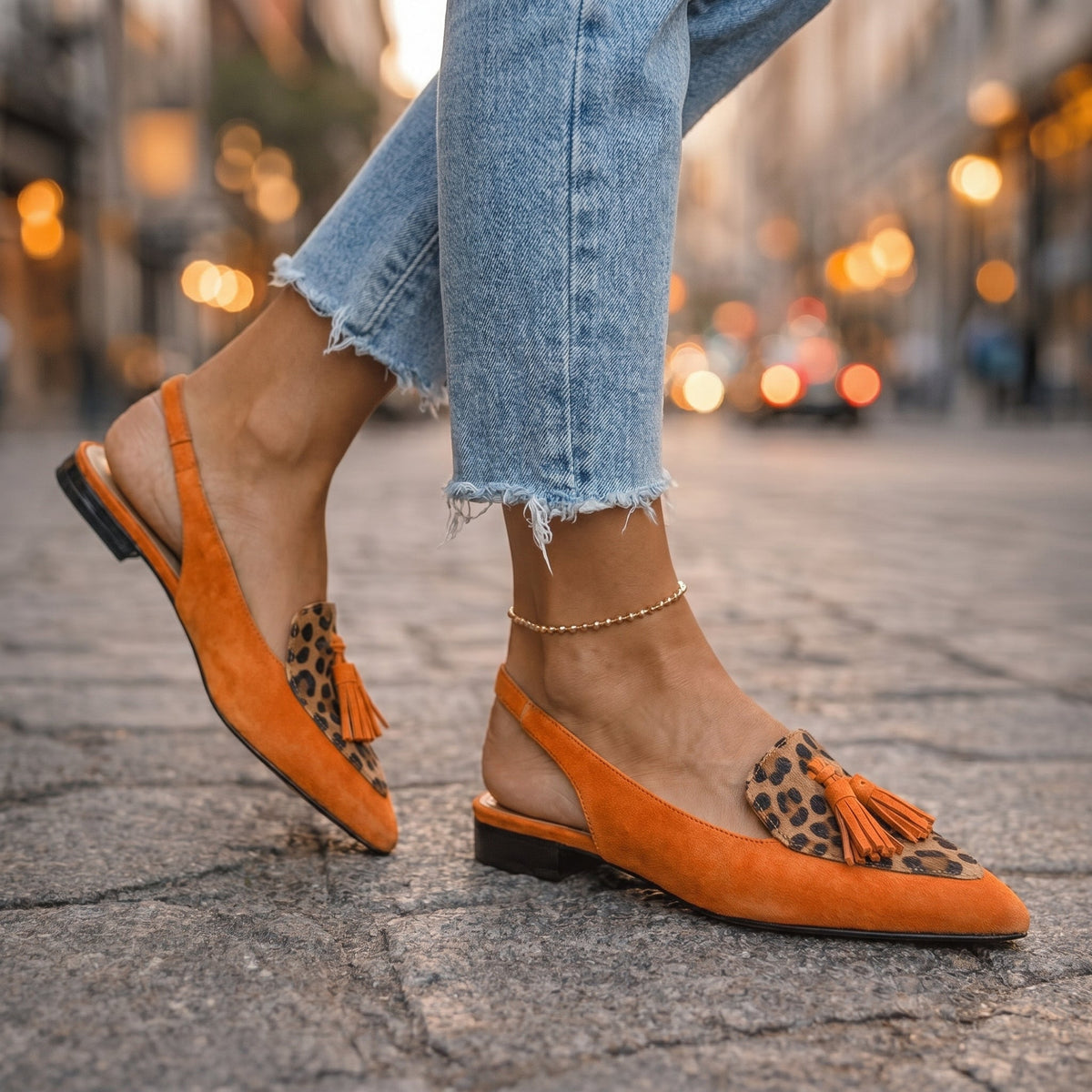 Natalia™ | Sandalen mit Riemchen und Fransen