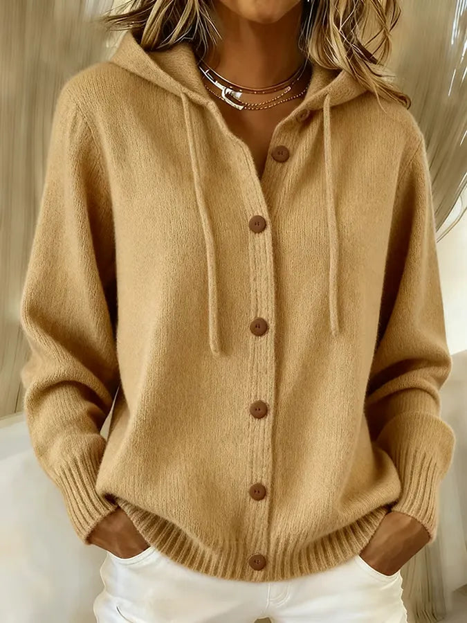 Tessa | Gemütlicher Hoodie mit Knöpfen