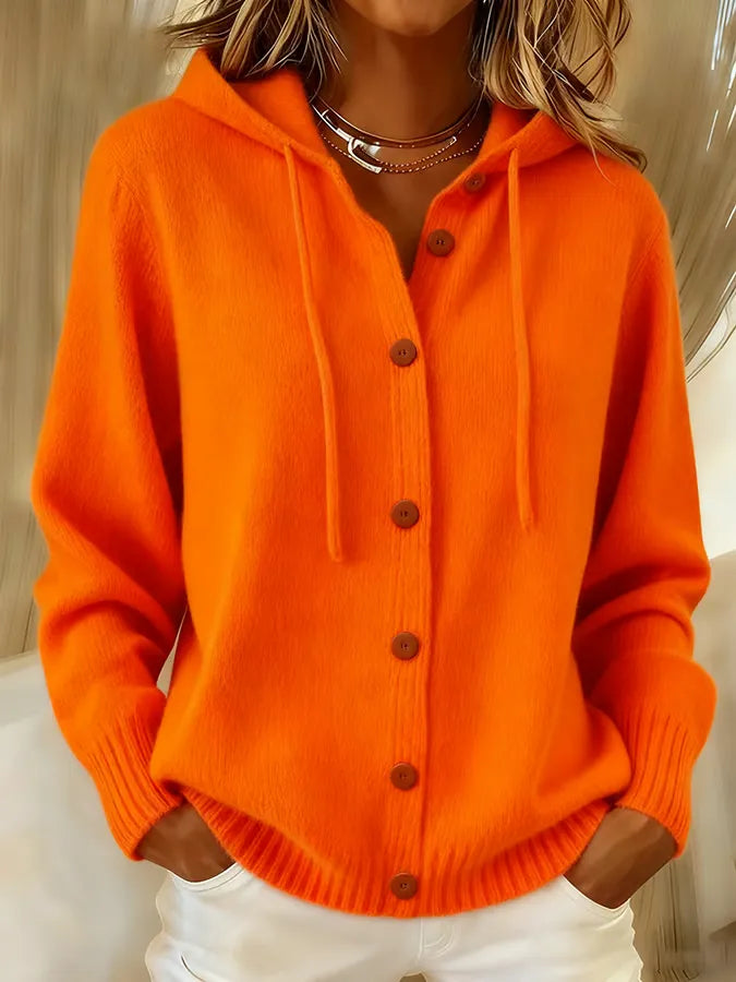 Tessa | Gemütlicher Hoodie mit Knöpfen
