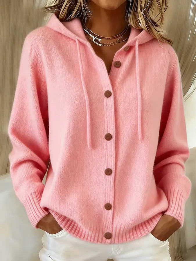 Tessa | Gemütlicher Hoodie mit Knöpfen