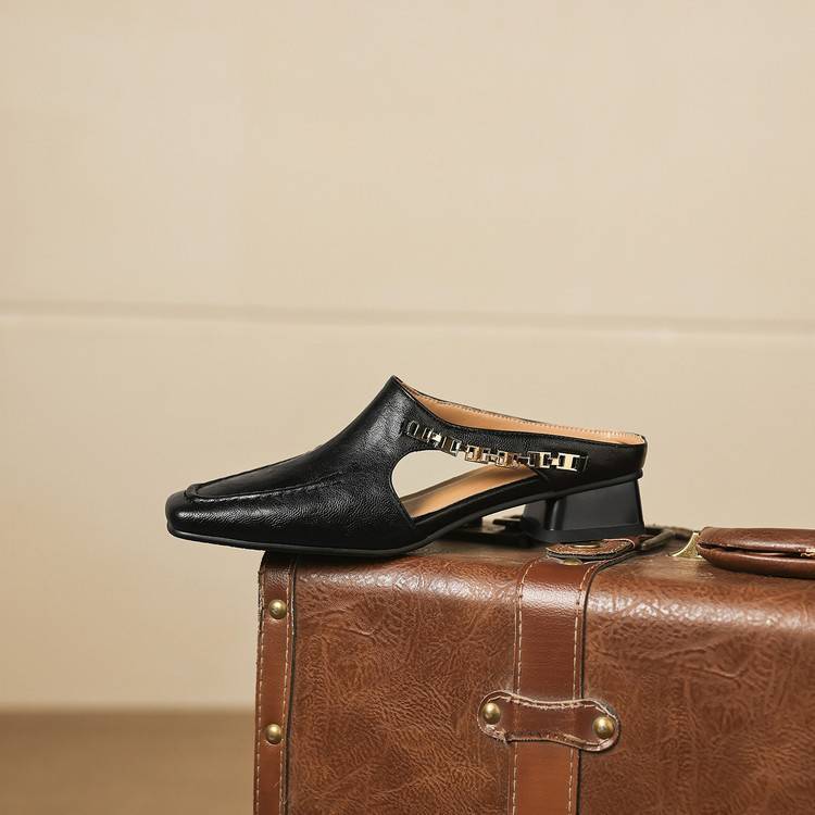 Vyla | Echtes Leder Mules