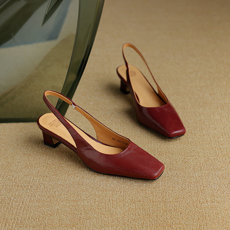 Ersa | Echtes Leder Slingbacks