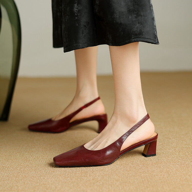 Ersa | Echtes Leder Slingbacks