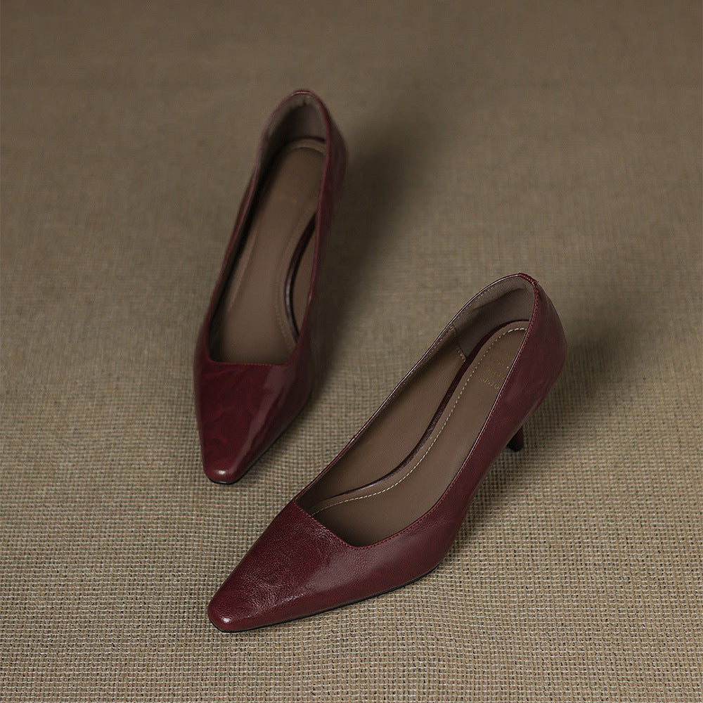 Zala | Echtes Leder Absatzschuhe