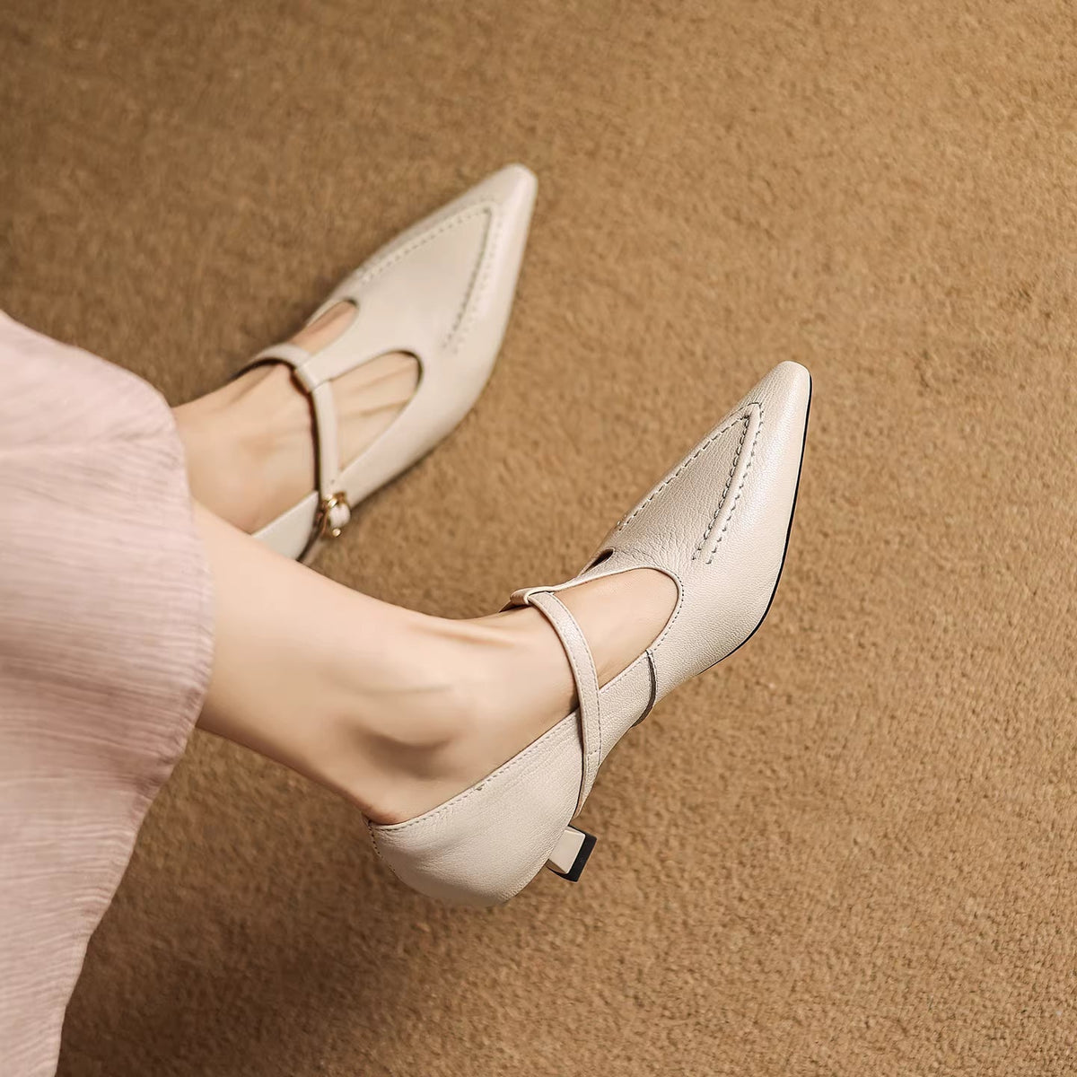 Tirea | Echtes Leder Absatzschuhe