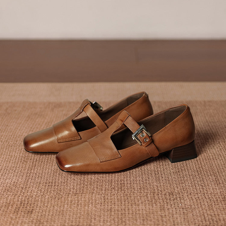 Veyra | Echtes Leder Absatzschuhe