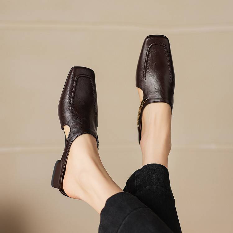 Vyla | Echtes Leder Mules