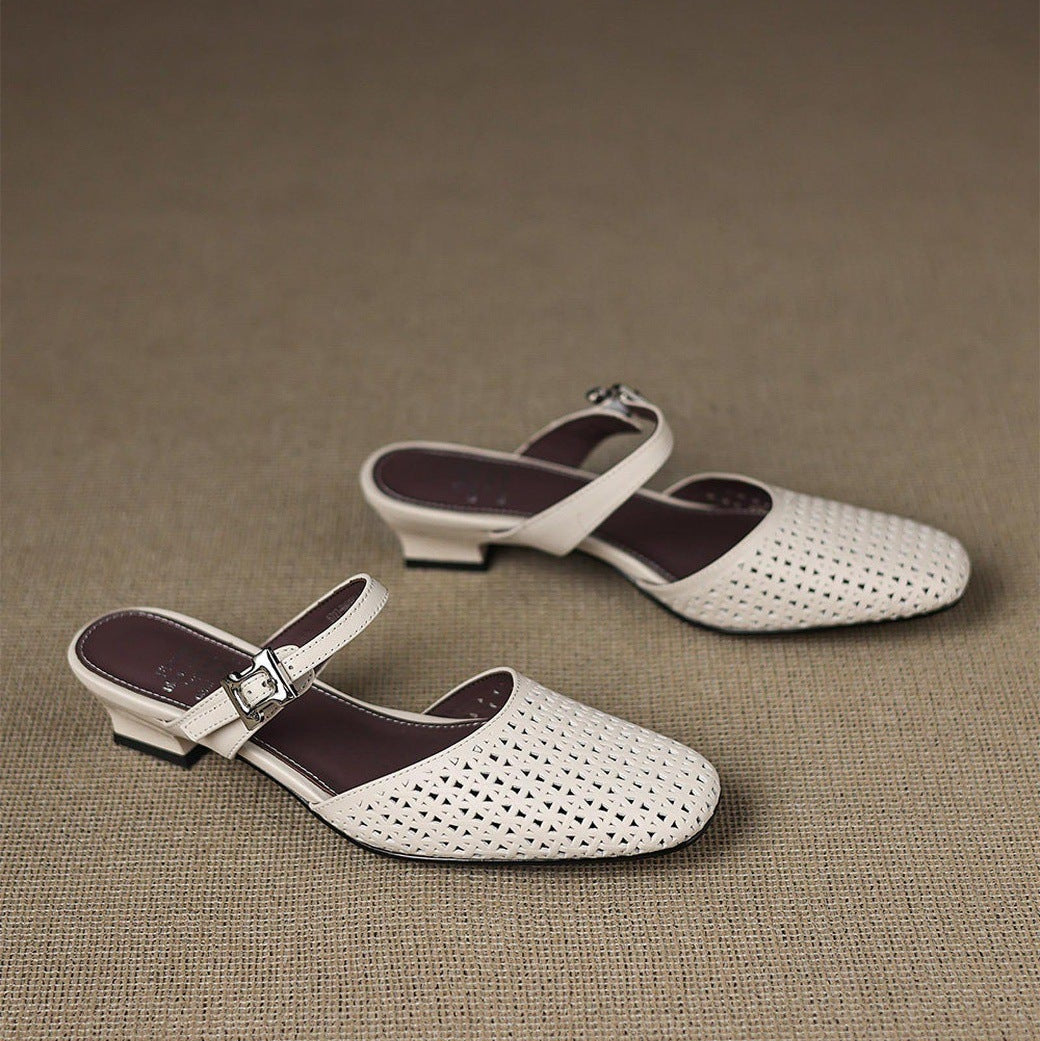 Nilda | Echtes Leder Mules