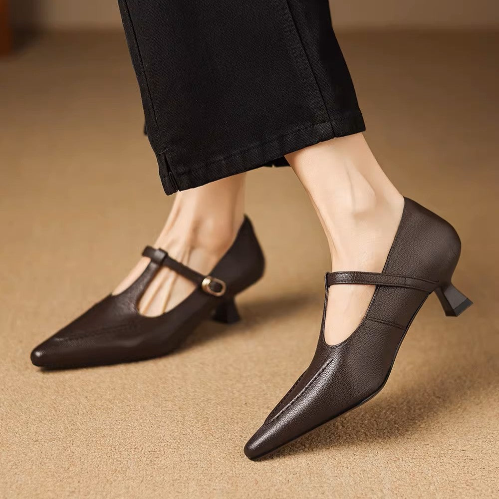 Tirea | Echtes Leder Absatzschuhe