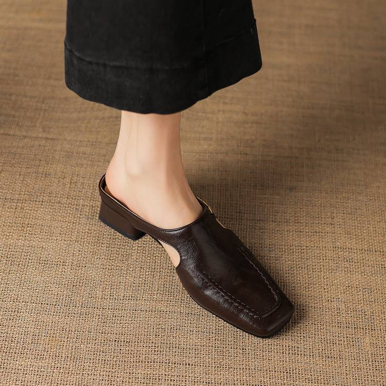 Vyla | Echtes Leder Mules