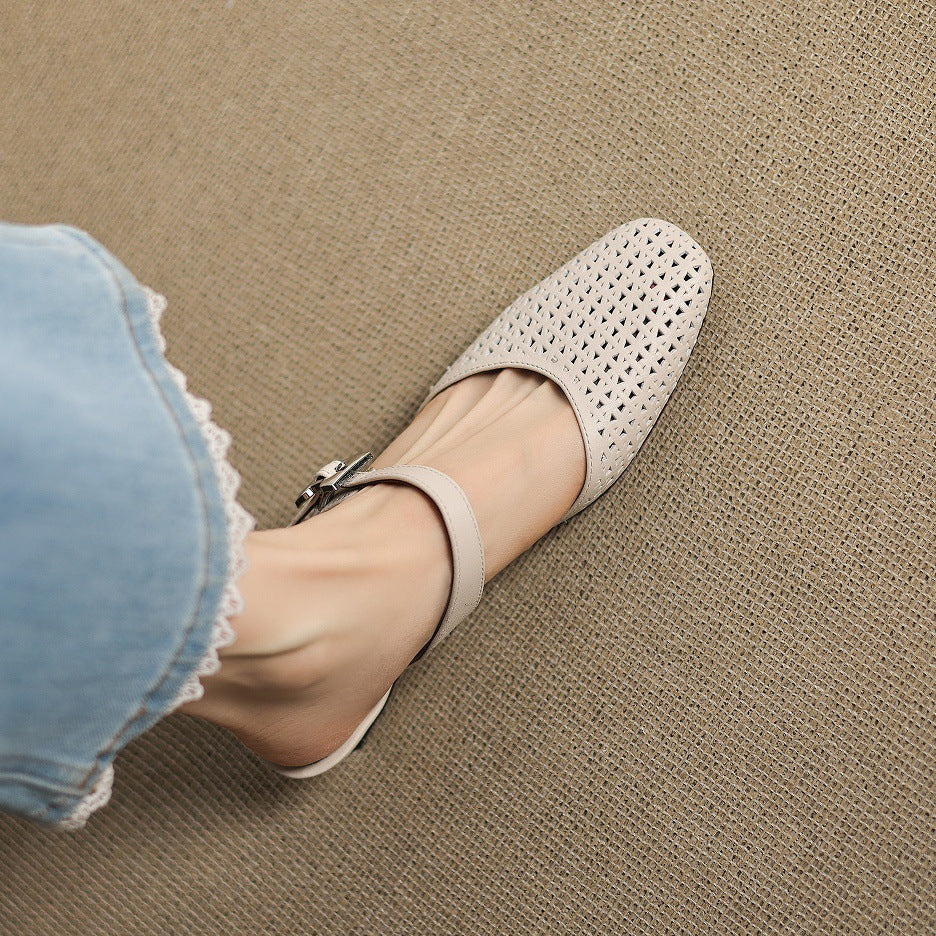Nilda | Echtes Leder Mules