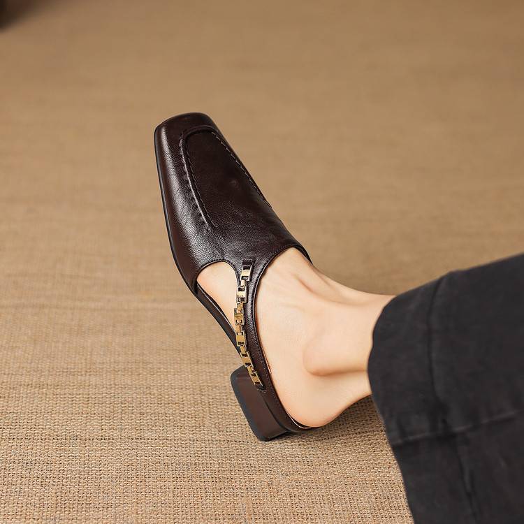 Vyla | Echtes Leder Mules