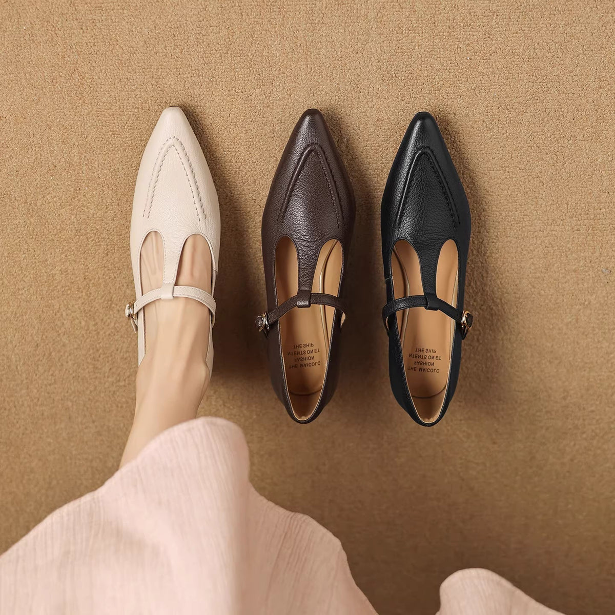 Tirea | Echtes Leder Absatzschuhe